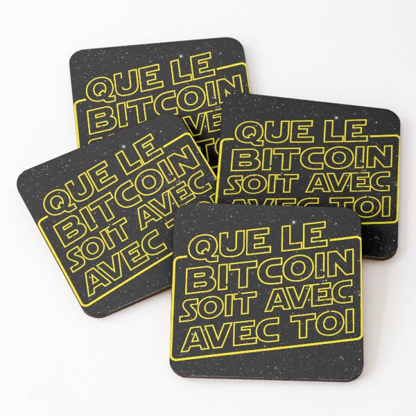 Aperçu de l'œuvre Phrase culte: "Que le Bitcoin soit avec toi" créée et vendue par thenewking.