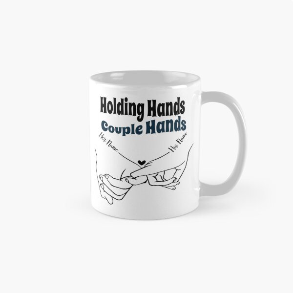 Item preview, Romantic Couple Holding Hands Typography Art designed and sold by Thephoneart.