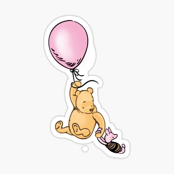 Artikel-Vorschau von Rosa Winnie Puuh-Ballon, designt und verkauft von CrispyCreationCo.