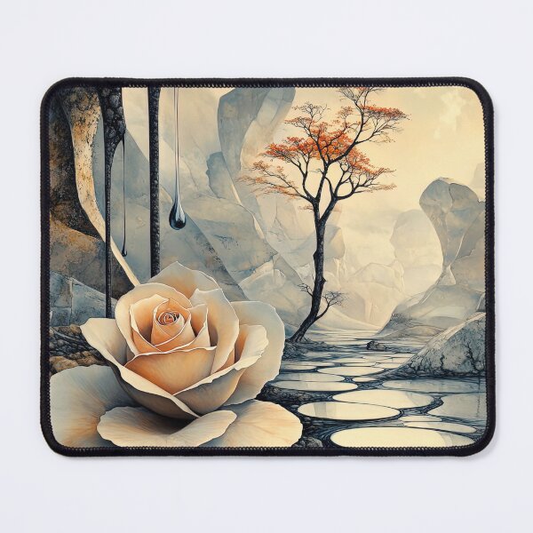 Item preview, Ethereal Rose in a Surreal Landscape designed and sold by bloorose.