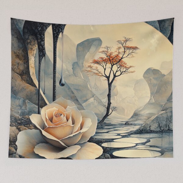 Item preview, Ethereal Rose in a Surreal Landscape designed and sold by bloorose.
