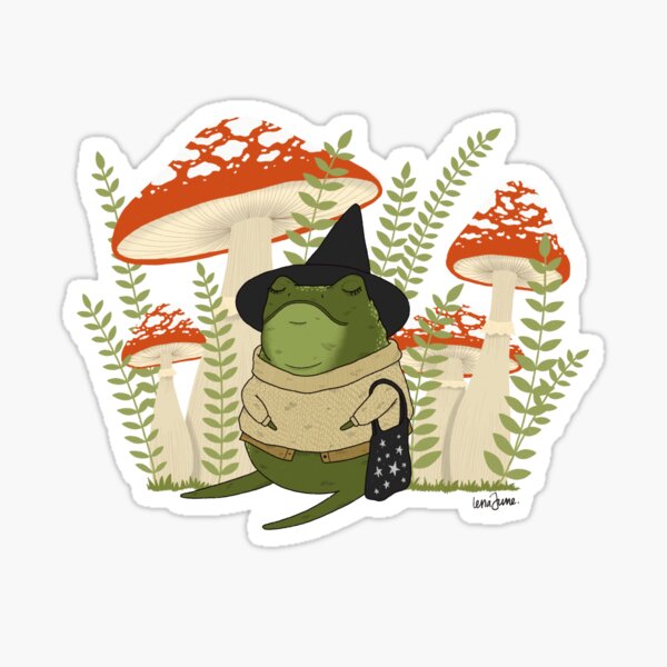 Item preview, Mushroom frog witch designed and sold by Spookyjune.