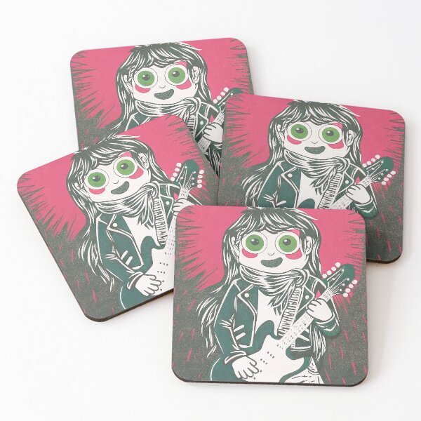 Item preview, Funny girl playing guitar, rock & roll designed and sold by iclipart.