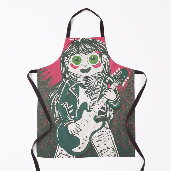 Item preview, Funny girl playing guitar, rock & roll designed and sold by iclipart.