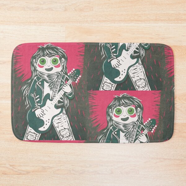 Item preview, Funny girl playing guitar, rock & roll designed and sold by iclipart.