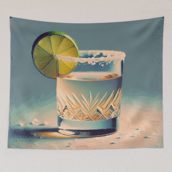 Artikelvorschau, Tequila-Schuss, minimale Illustration entworfen und verkauft von dulceguavashop.
