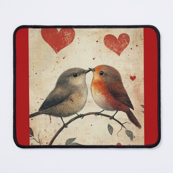 Item preview, Happy Valentin's Day Love Birds designed and sold by UglyMandalas.