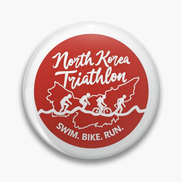 Artikelvorschau, Nordkoreanischer Triathlon – Schwimmen, Radfahren, Laufen, modernes Sportdesign entworfen und verkauft von Triathlongram.