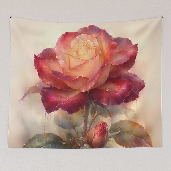 Item preview, Enchanted Rose in Dew designed and sold by bloorose.
