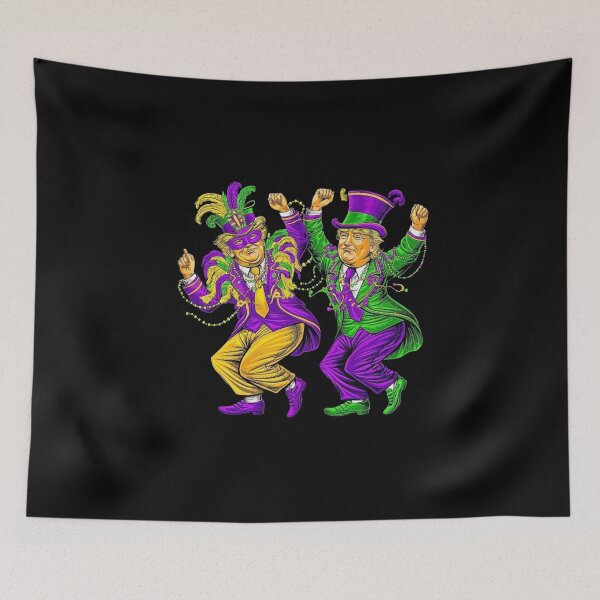 Item preview, Donald Trump in Festive Mardi Gras Celebration designed and sold by love3617.