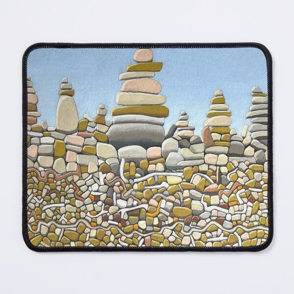 Item preview, LANDSCAPE WITH STONE CAIRNS designed and sold by Richard Klekociuk.