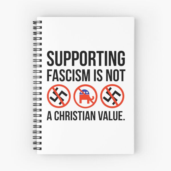 Item preview, Supporting fascism is not a Christian value.  designed and sold by Rachel the Artist .