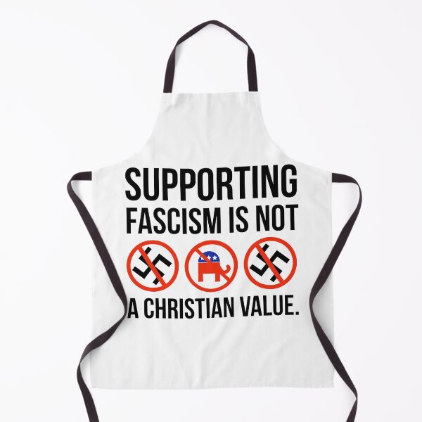 Item preview, Supporting fascism is not a Christian value. designed and sold by Rachel the Artist .