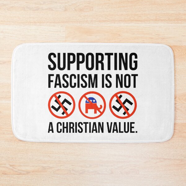Item preview, Supporting fascism is not a Christian value. designed and sold by Rachel the Artist .