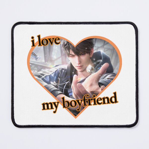 Item preview,  Love & Deepspace | Caleb | Otome Game | LADS | Xia Yizhou Sticker | I Love Caleb | I Love My Boyfriend designed and sold by matchaisu.