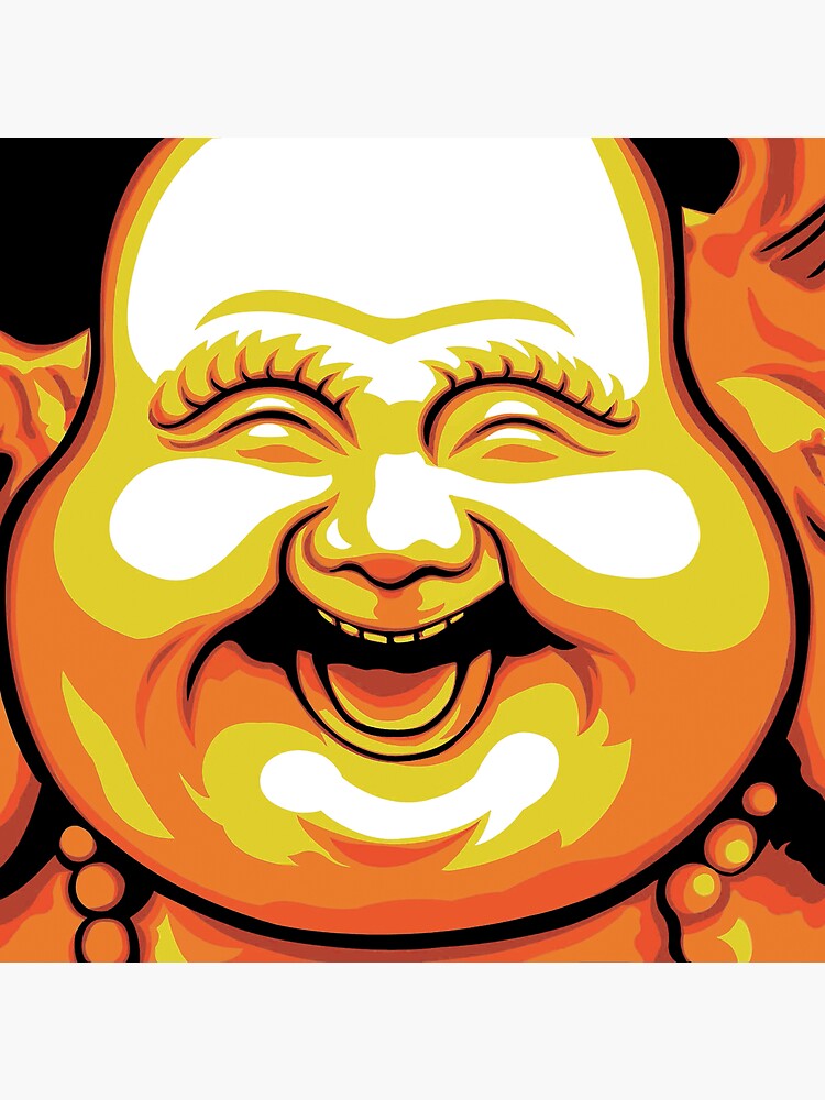 "Laughing Buddha" Art Print by trippitako Redbubble