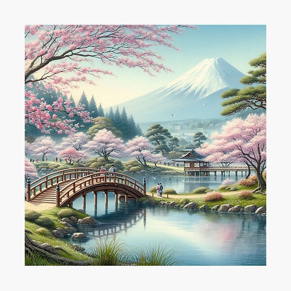 Item preview, Sakura Serenity: A Watercolor Journey designed and sold by EastRiverStudio.