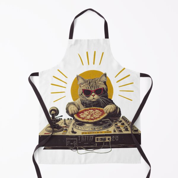 Item preview, DJ Pizza Cat designed and sold by HistoriaMutante.