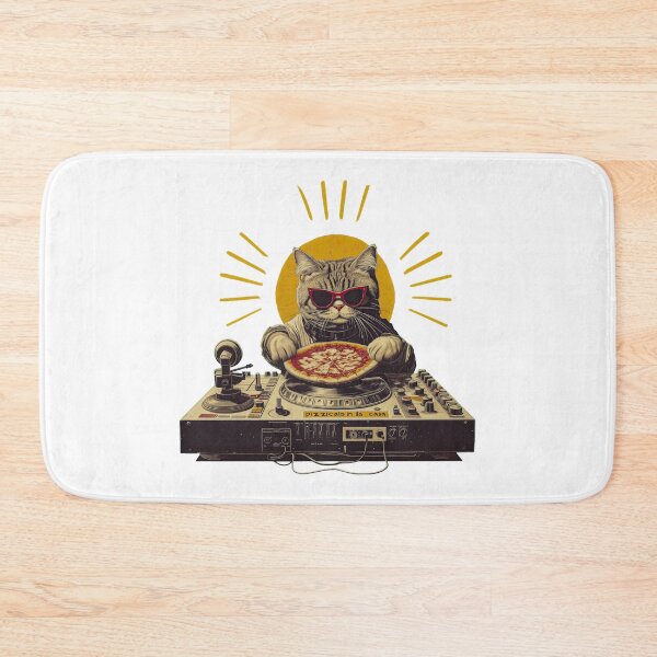 Item preview, DJ Pizza Cat designed and sold by HistoriaMutante.