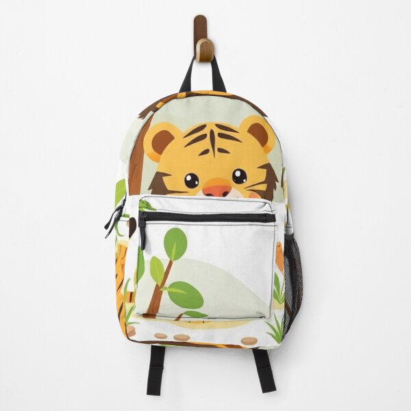 Item preview, Cute Lion and Tiger Wildlife Habitat Vector Illustration designed and sold by hjian8219.