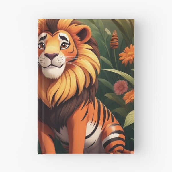 Item preview, Cute Lion and Tiger Wildlife Habitat Vector Illustration designed and sold by hjian8219.