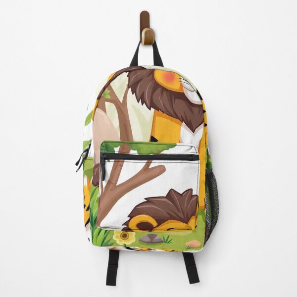 Item preview, Cute Lion and Tiger Wildlife Habitat Vector Illustration designed and sold by hjian8219.