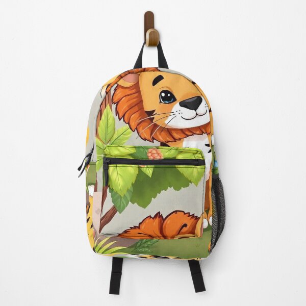 Item preview, Cute Lion and Tiger Wildlife Habitat Vector Illustration designed and sold by hjian8219.