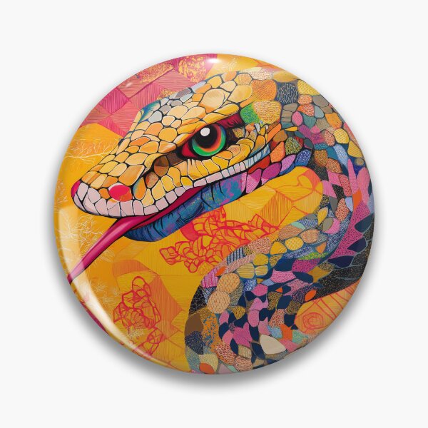 Item preview, "Colorful Abstract Mosaic Snake" designed and sold by OneMillionSpot.