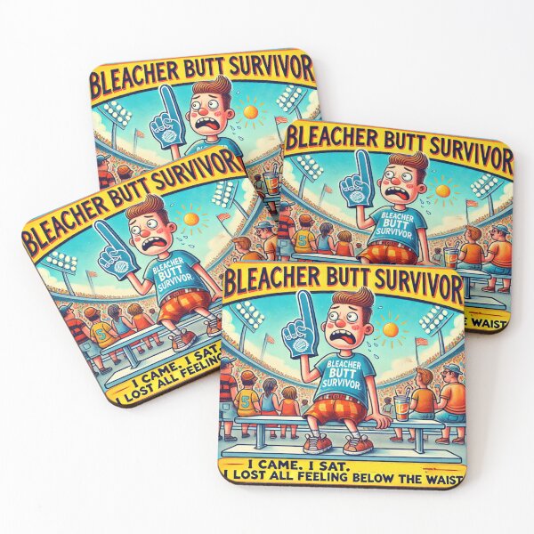 Item preview, Sports Parent Meme - Bleacher Butt Survivor: The Ultimate Fan Experience Humor designed and sold by Pop Art T Designs.
