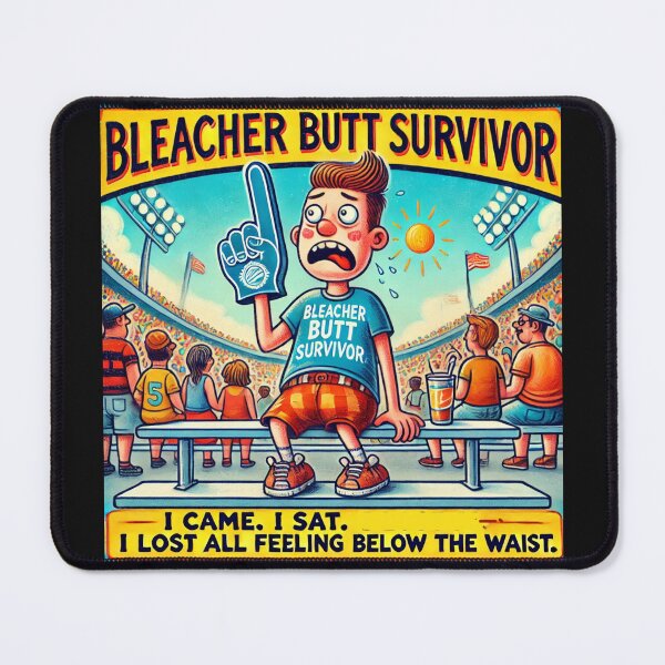 Item preview, Sports Parent Meme - Bleacher Butt Survivor: The Ultimate Fan Experience Humor designed and sold by Pop Art T Designs.