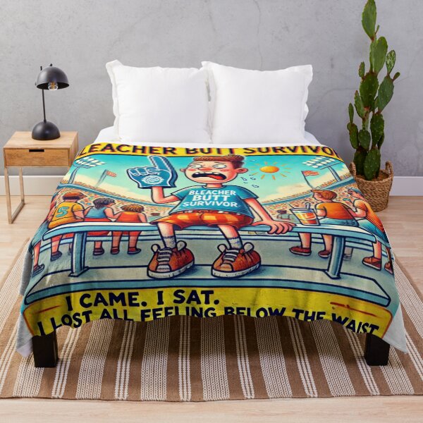 Item preview, Sports Parent Meme - Bleacher Butt Survivor: The Ultimate Fan Experience Humor designed and sold by Pop Art T Designs.