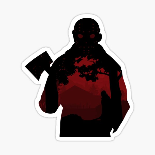 “Friday the 13th - silhouette” Sticker by n3za | Redbubble