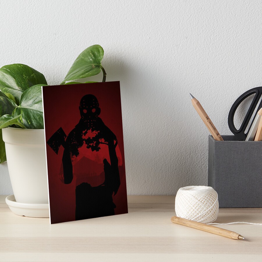 “Friday the 13th - silhouette” Art Board Print by n3za | Redbubble