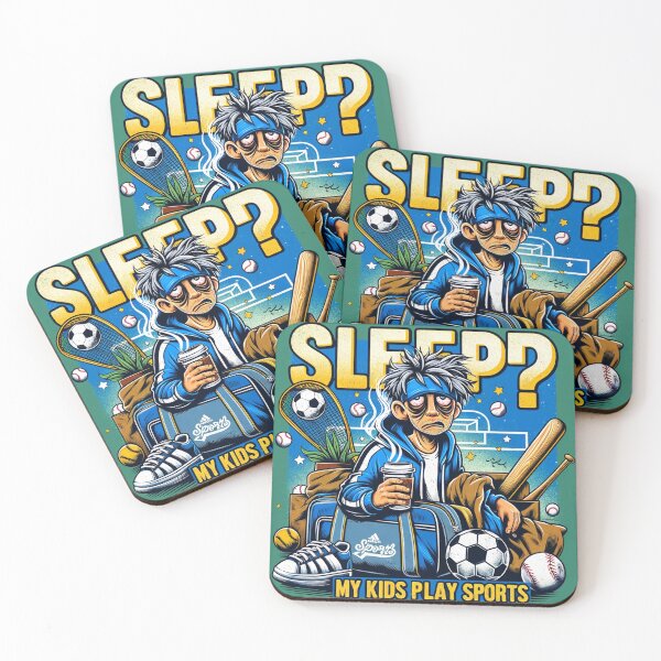 Item preview, Sleep? My Kids Play Sports - Relatable Parent Humor Design designed and sold by Pop Art T Designs.