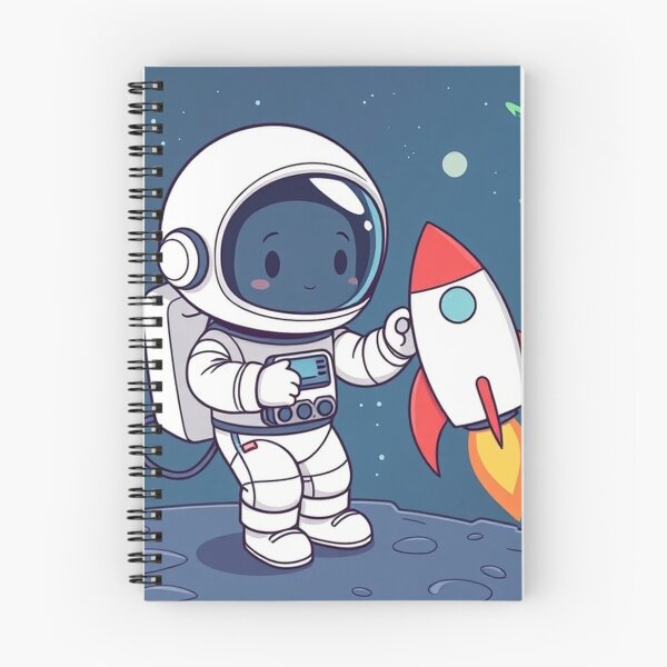 Item preview, Cute Astronaut Playing with Planet and Rocket Toy Vector Illustration designed and sold by hjian8219.
