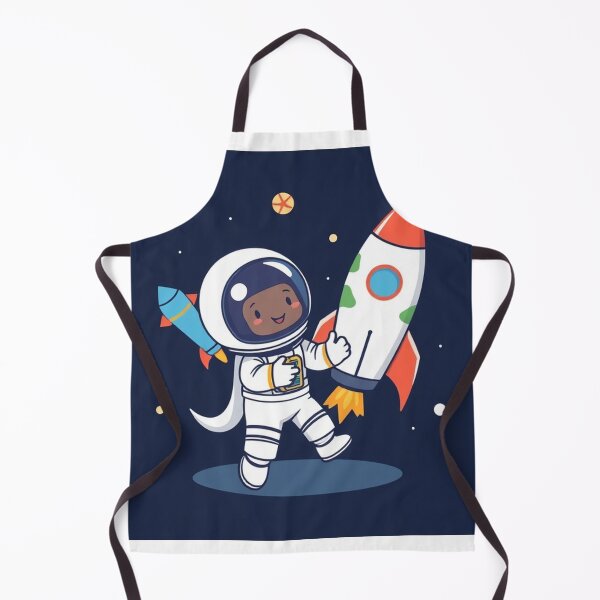 Item preview, Cute Astronaut Playing with Planet and Rocket Toy Vector Illustration designed and sold by hjian8219.