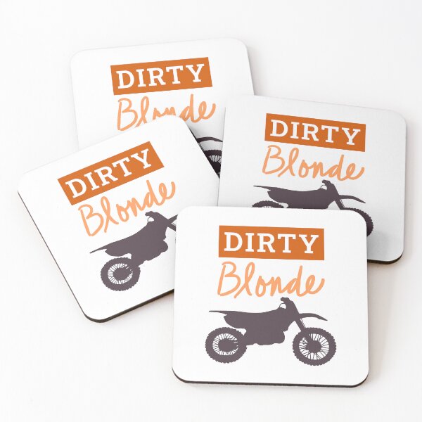 Item preview, Dirty Blonde Dirty - Motocross en color naranja designed and sold by inKseparable.