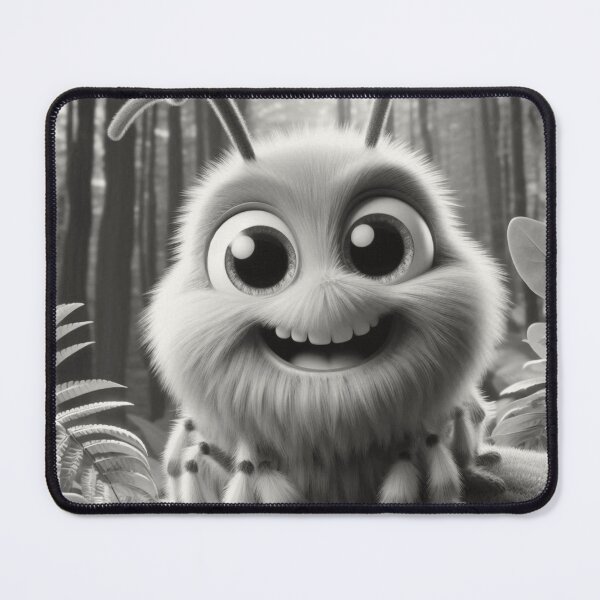 Item preview, Cute Smiling Caterpillar with Fluffy Fur & Bright Eyes designed and sold by choder61.