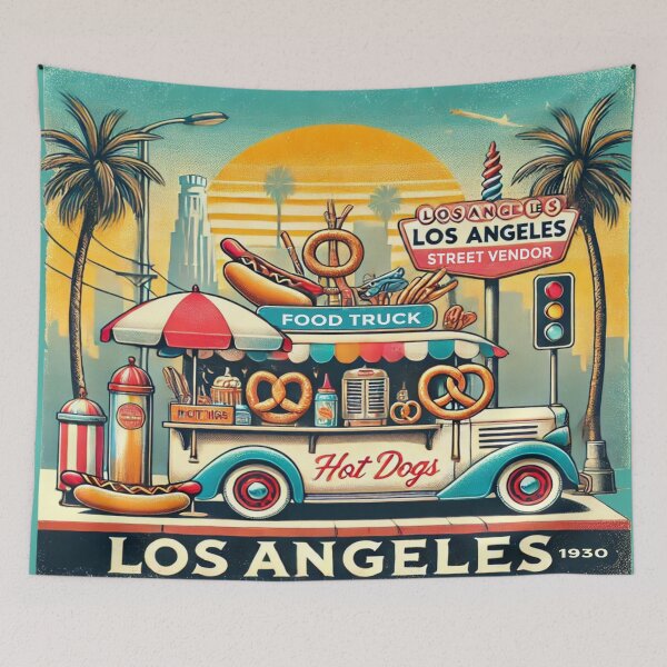 Item preview, vintage Los Angeles- Street Vendors  designed and sold by Globalcitytees.