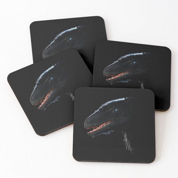 Item preview, Deinonychus In The Moonlight designed and sold by CoolioArtRedbubble.