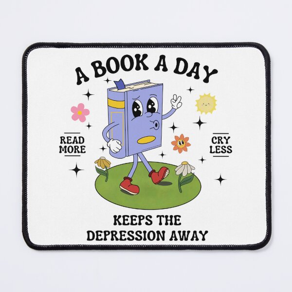 Item preview, A Book a Day Keeps the Depression Away designed and sold by CozyCrafts04.
