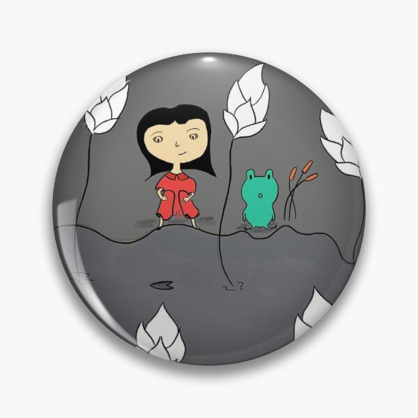 Item preview, Frog Spirit and White Lotus  designed and sold by khiemkyuong.