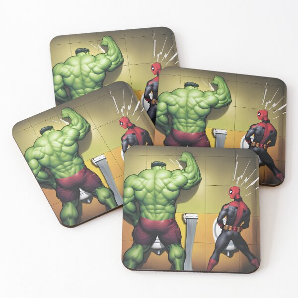 Item preview, Dare to Compare -- Superheroes Urinal  designed and sold by Live Out Gear.