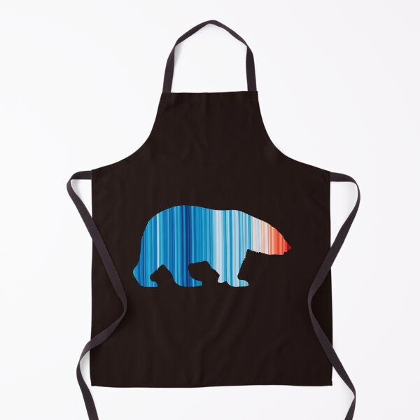 Item preview, Climate Change Stripes - Polar Bear outline designed and sold by Frank J. Art.