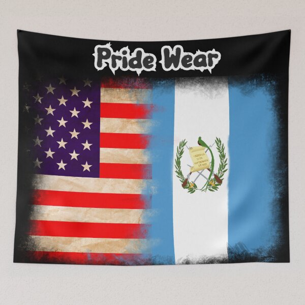 Item preview, US Flag and Guatemala Flag Pride Wear Design. designed and sold by LovelyHappyGift.
