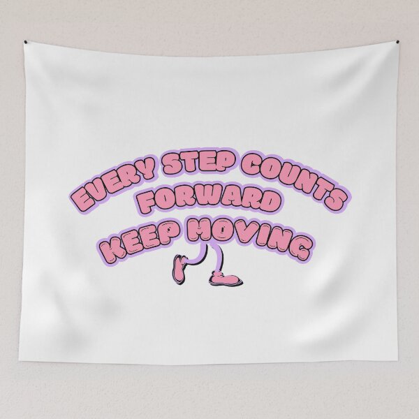Item preview, Every Step Counts - Motivational Walking Quote Design designed and sold by StickersOfficiel.