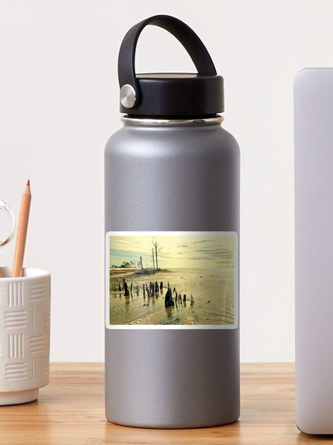 Thumbnail 1 of 3, Sticker, Mashes Sands Beach West Shore designed and sold by tlraineystudio.