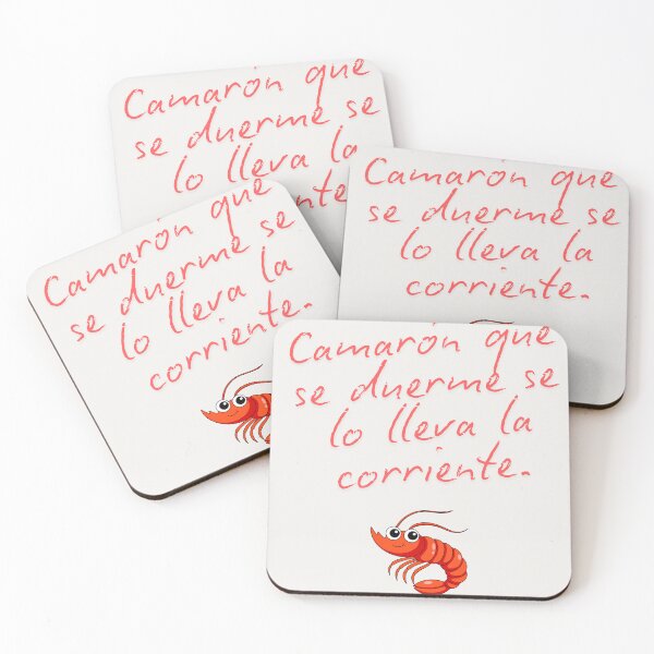 Item preview, Camarón que se duerme se lo lleva la corriente. The shrimp that sleeps gets taken by the current. designed and sold by nerdyvet.