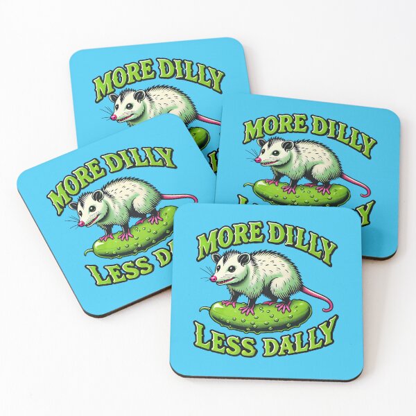 Item preview,  More Dilly, Less Dally opossum  designed and sold by TeeARTHY.