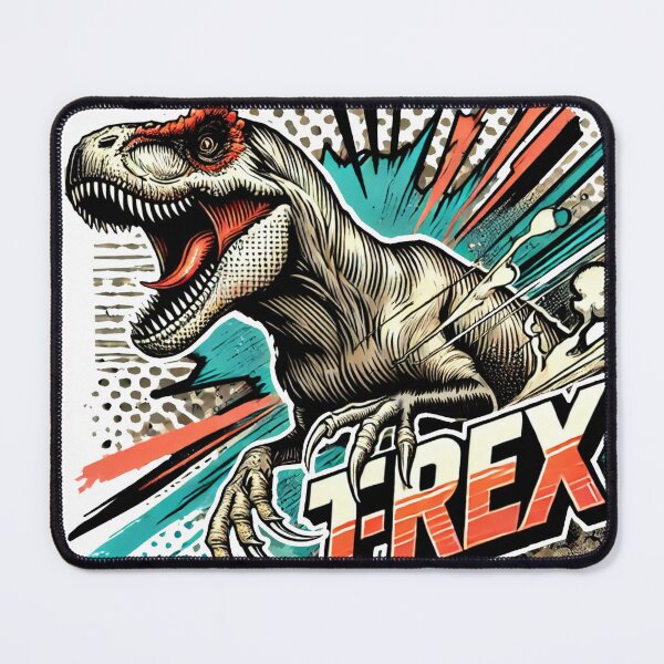 Item preview, T-Rex abstract cosmic impact designed and sold by JonelleTshirts.